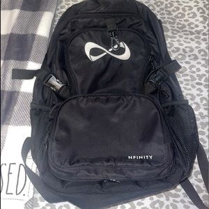 Black nfinity cheer backpack
